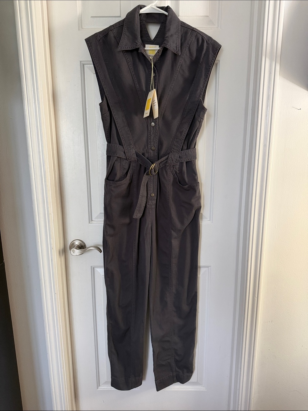 NWT Noam hanoch lanux jumpsuit charcoal small - Picture 6 of 10